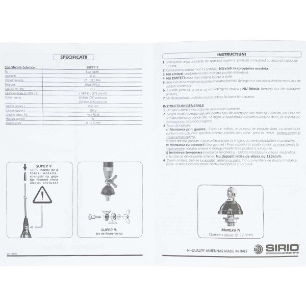Antena za CB postajo SUPER 9