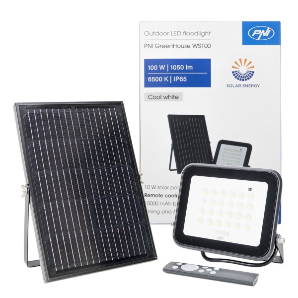 LED reflektor s solarnim panelom WS100 