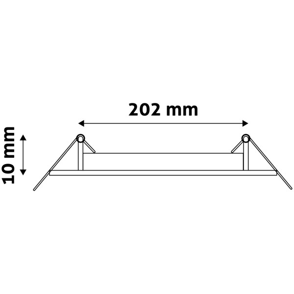 LED  svetilka vgradna ACRPCW-R-18W-ALU 18W 6400K okrogla