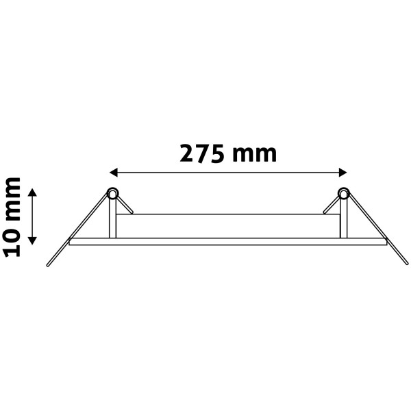 LED vgradna svetilka ACRPCW-S-24W-ALU 24W 6400K kvadratna