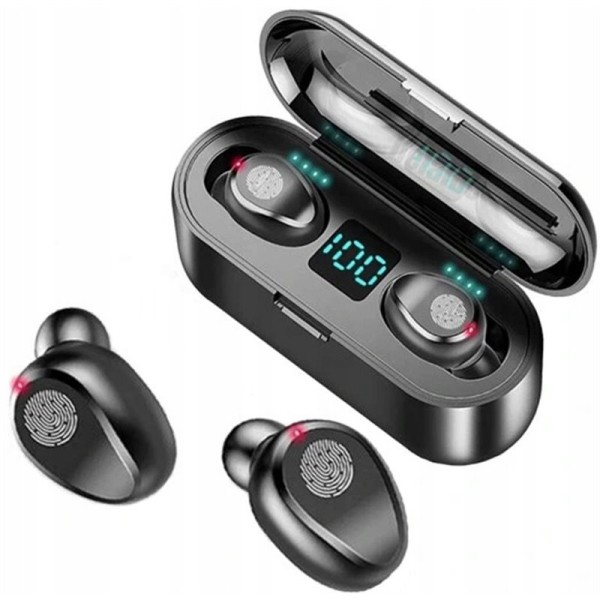 Earbuds BTE200, Bluetooth slušalke z mikrofonom in powerbankom - Odprta embalaža