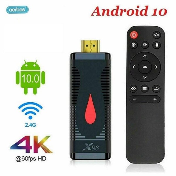 AB-R30 Android Box Mini TV Stick 4KUltraHD, WiFi, 2GB RAM + 32GB ROM, Android 10