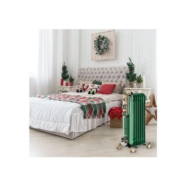 Ariete Oljni reberni radiator 7 Vintage  zelen.