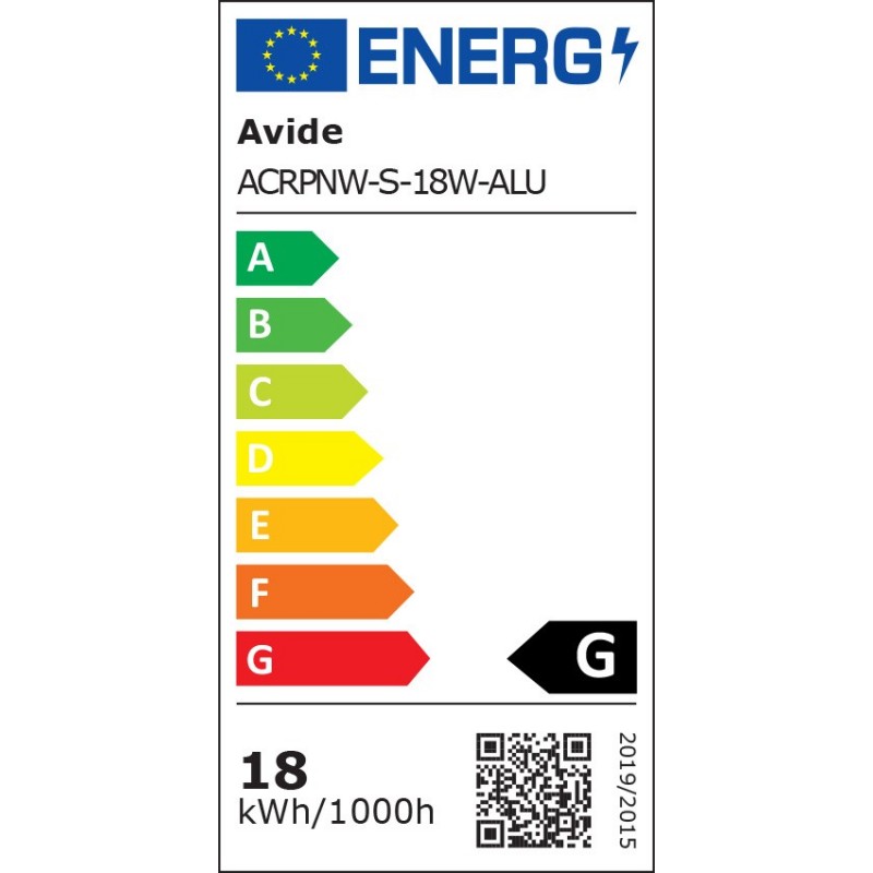 LED svetilka vgradna ACRPNW-S-18W-ALU 18W 4000K kvadratna