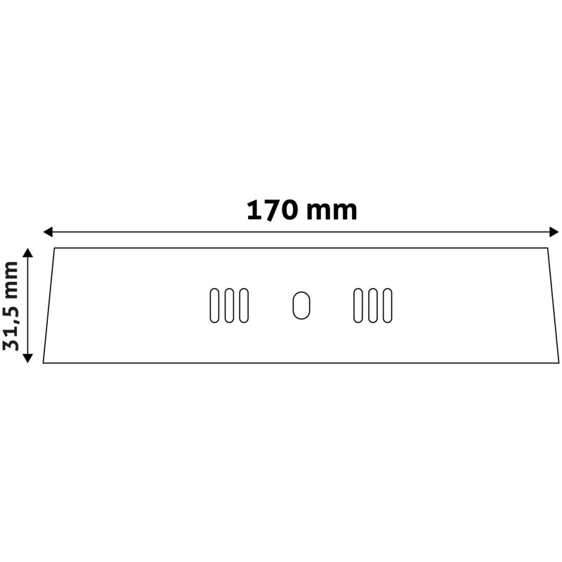 LED vgradna svetilka ACSMNW-R-12W-ALU 12W 4000K okrogla