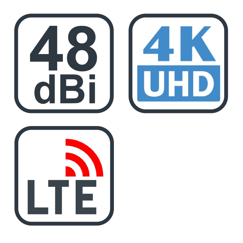 JADE 2 Zunanja antena za DVB-T/T2 I 48dBi I LTE filter
