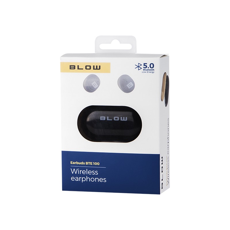Bluetooth slušalke Earbuds BTE100b, Črne - Odprta embalaža