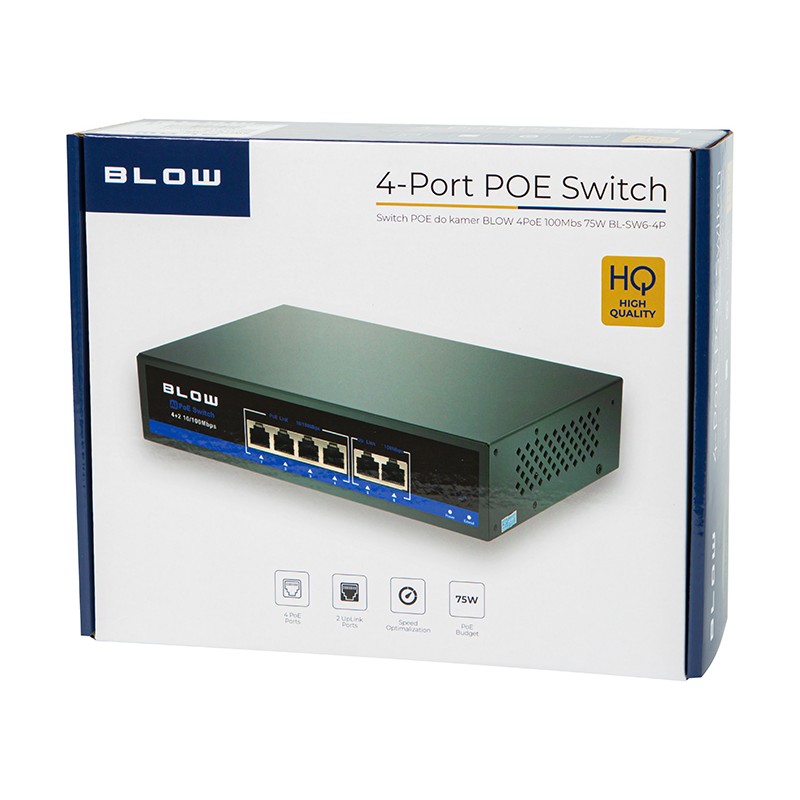 POE stikalo za kamere BLOW 4PoE