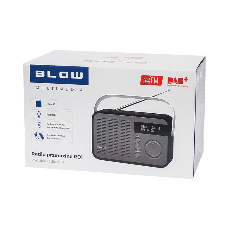 Digitalni radio DAB+ RD1 Bluetooth