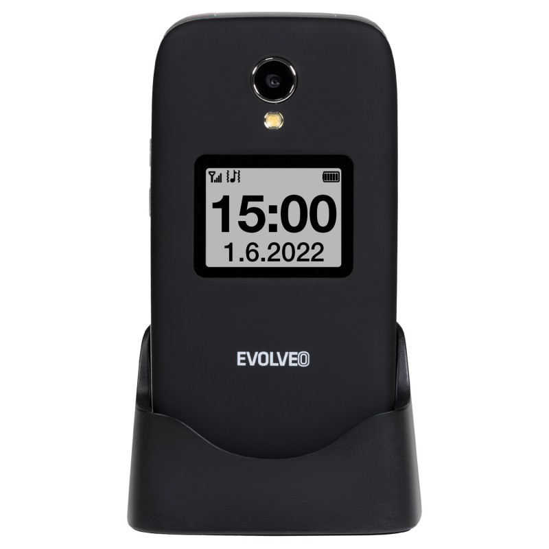 Zunanji zaslon črnega telefona EasyPhone FS