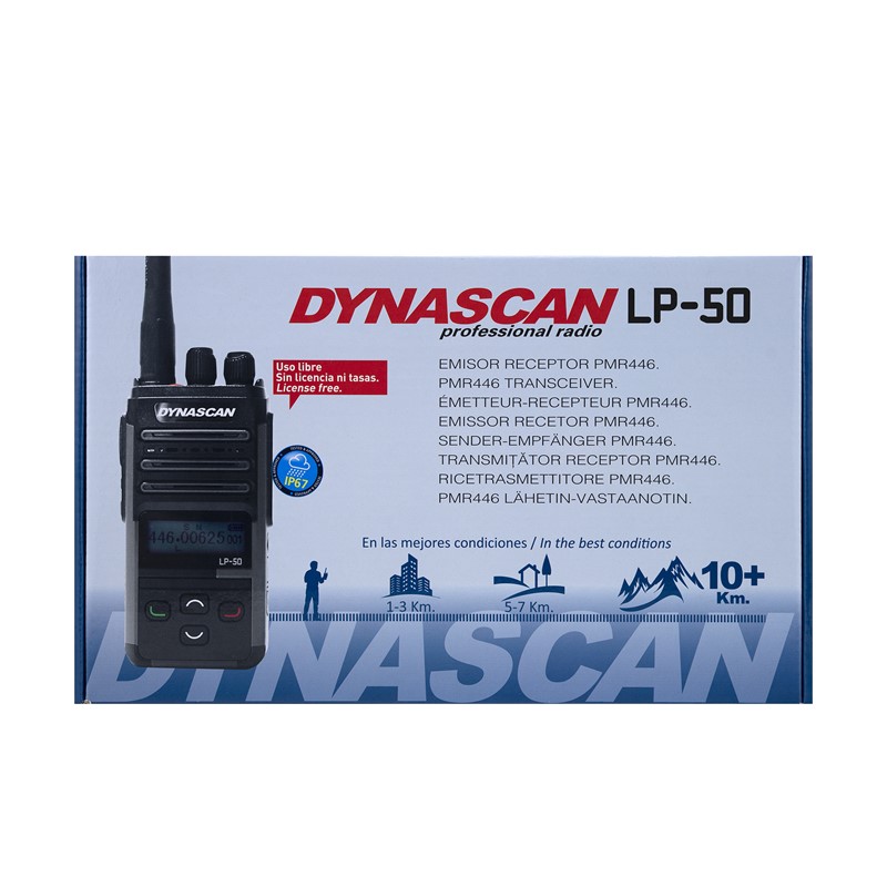Dynascan LP-50 PMR446 – Prenosna PMR radijska postaja z IP67 zaščito