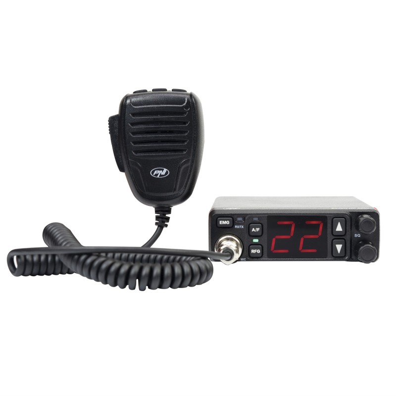 CB radijska postaja PNI Escort HP 5500, multistandard, 4 W, AM/FM, 12 V/24 V, ASQ, RF Gain, priložen vtič za avtomobilski vžigalnik