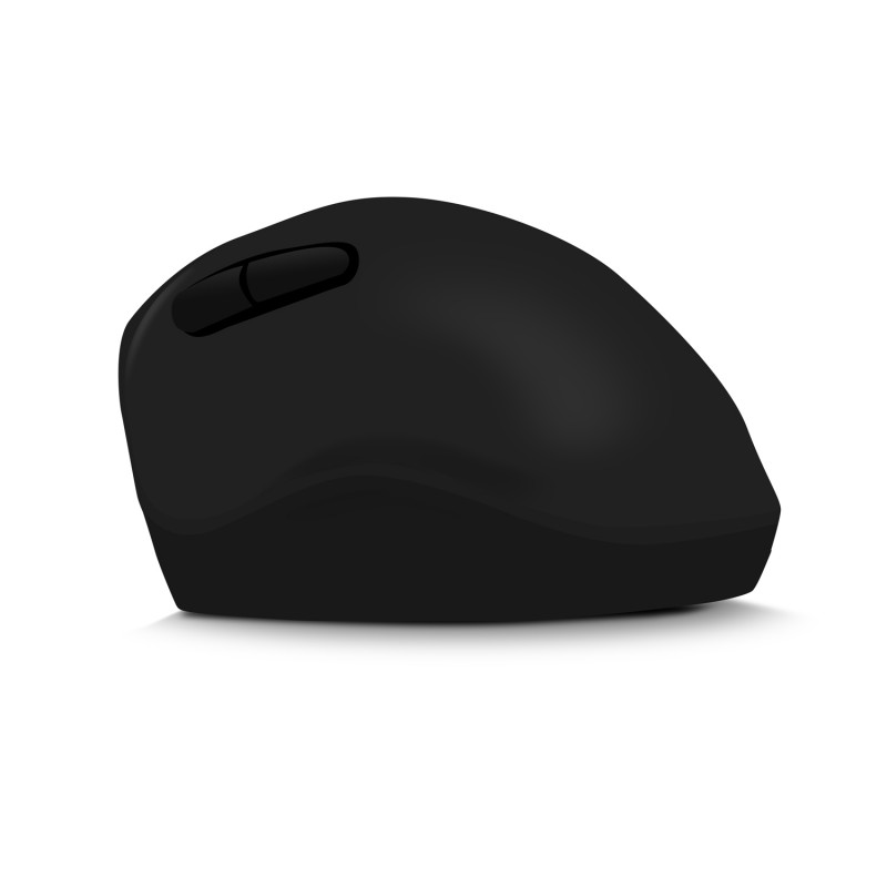 Tiha vertikalna ergonomska brezžična miška 2.4GHz, črna