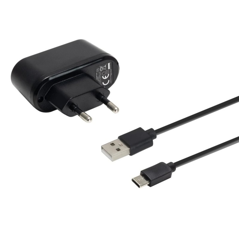 EVOLVEO univerzalni USB-C polnilnik za mobilne telefone, črne barve