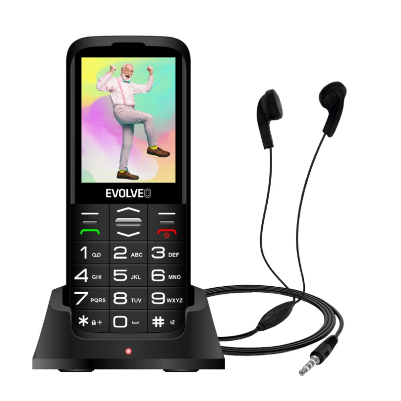 SM aparat Easyphone XO - Črne barve