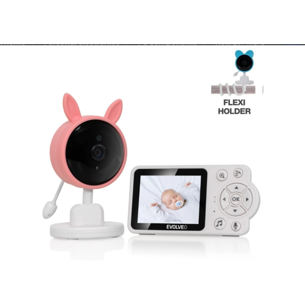 Baby monitor N3, roza barve