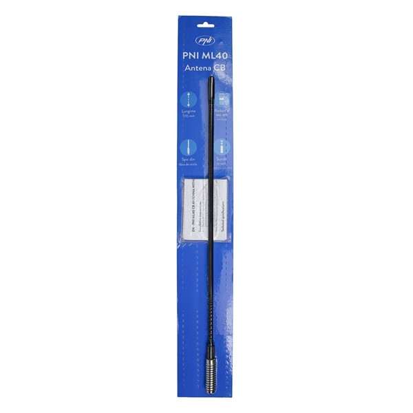 CB antena PNI ML40, dolžina 57 cm, priložen adapter z navojem M6 na M5