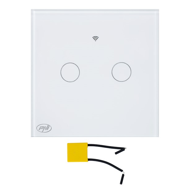 Pametno stikalo s SafeHome PT202L WiFi touch, 10A, upravljanje prek aplikacije Tuya Smart