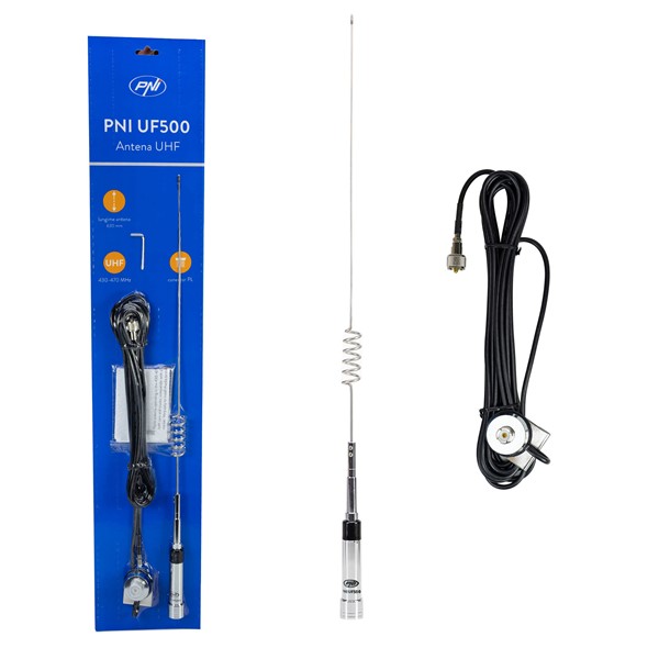 UHF antena PNI UF500, 63 cm, 430-470 MHz, s kablom PNI T941