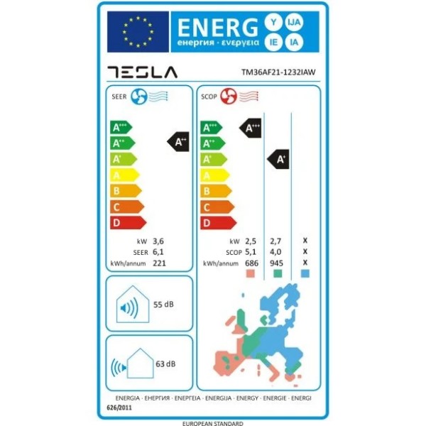 Tesla TM36AF21-1232IAW klimatska naprava
