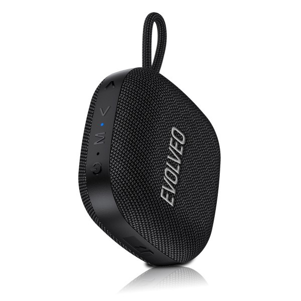 Evolveo  TOPSOUND Brezžični vodoodporni Bluetooth zvočnik z radiem, črn