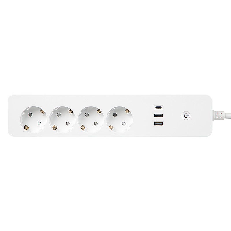 Inteligentni razdelilnik (podaljšek) BEL, 1,5 m, 2×USB + USB-C, WiFi TUYA
