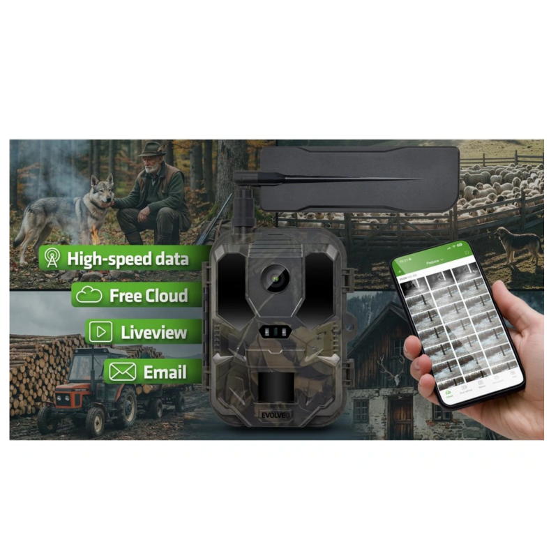 EVOLVEO StrongVision PRO 4G II, lovska kamera / varnostna kamera s 4G LTE in baterijo 10.000 mAh