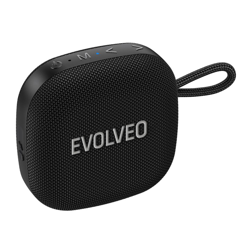 Evolveo  TOPSOUND Brezžični vodoodporni Bluetooth zvočnik z radiem, črn