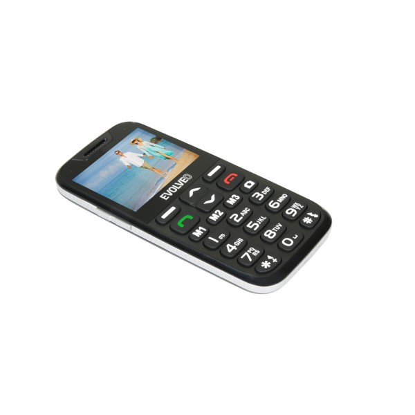 Evolveo GSM Aparat EasyPhone XD, klasični mobilni telefon, Črn